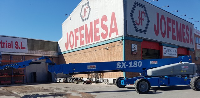En JOFEMESA Madrid adquirimos nuevo Modelo Genie SX 180 de 57 metros de altura